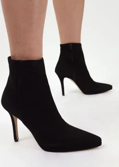 Hot DANIEL Abigail Black Suede Platform Ankle Boots