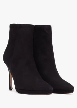 Hot DANIEL Abigail Black Suede Platform Ankle Boots