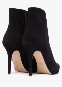 Hot DANIEL Abigail Black Suede Platform Ankle Boots