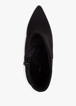 Hot DANIEL Abigail Black Suede Platform Ankle Boots