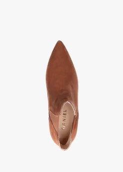 Fashion DANIEL Adril Tan Suede Ankle Boots