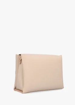 Discount VALENTINO BAGS Alexia Ecru Logo Strap Satchel Bag