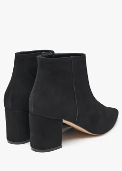 Sale DANIEL Alia Black Suede Block Heel Ankle Boots