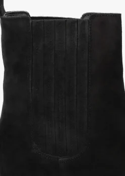 Discount ALPE Alpie Black Suede Crepe Sole Chelsea Boots