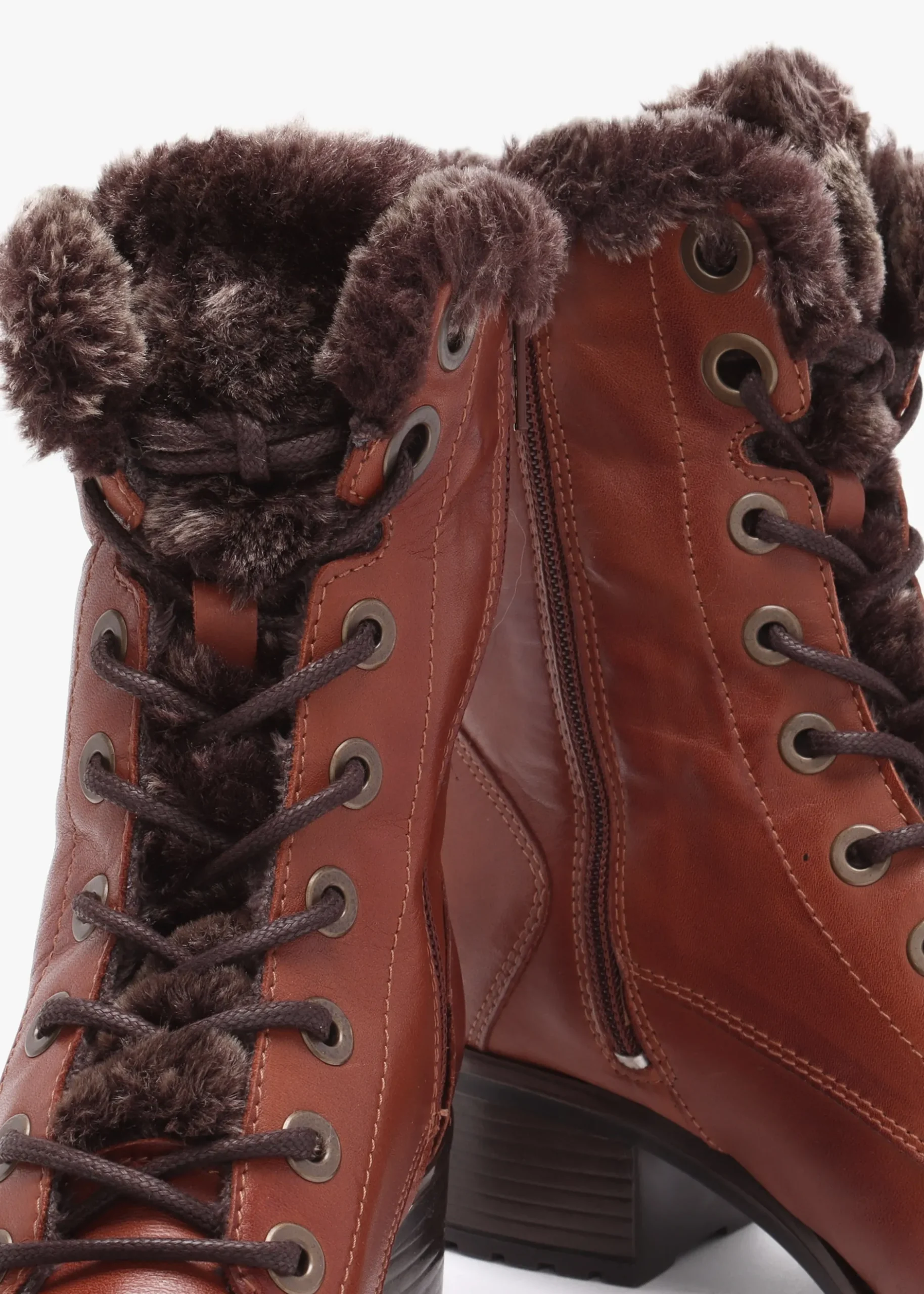 Best MODA IN PELLE Alpinne Tan Leather Tall Ankle Boots