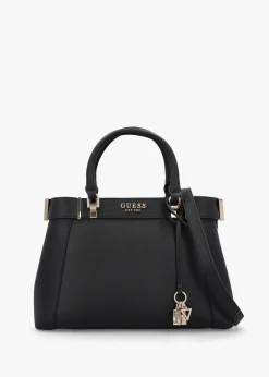New GUESS Anadela Large Black Satchel Bag
