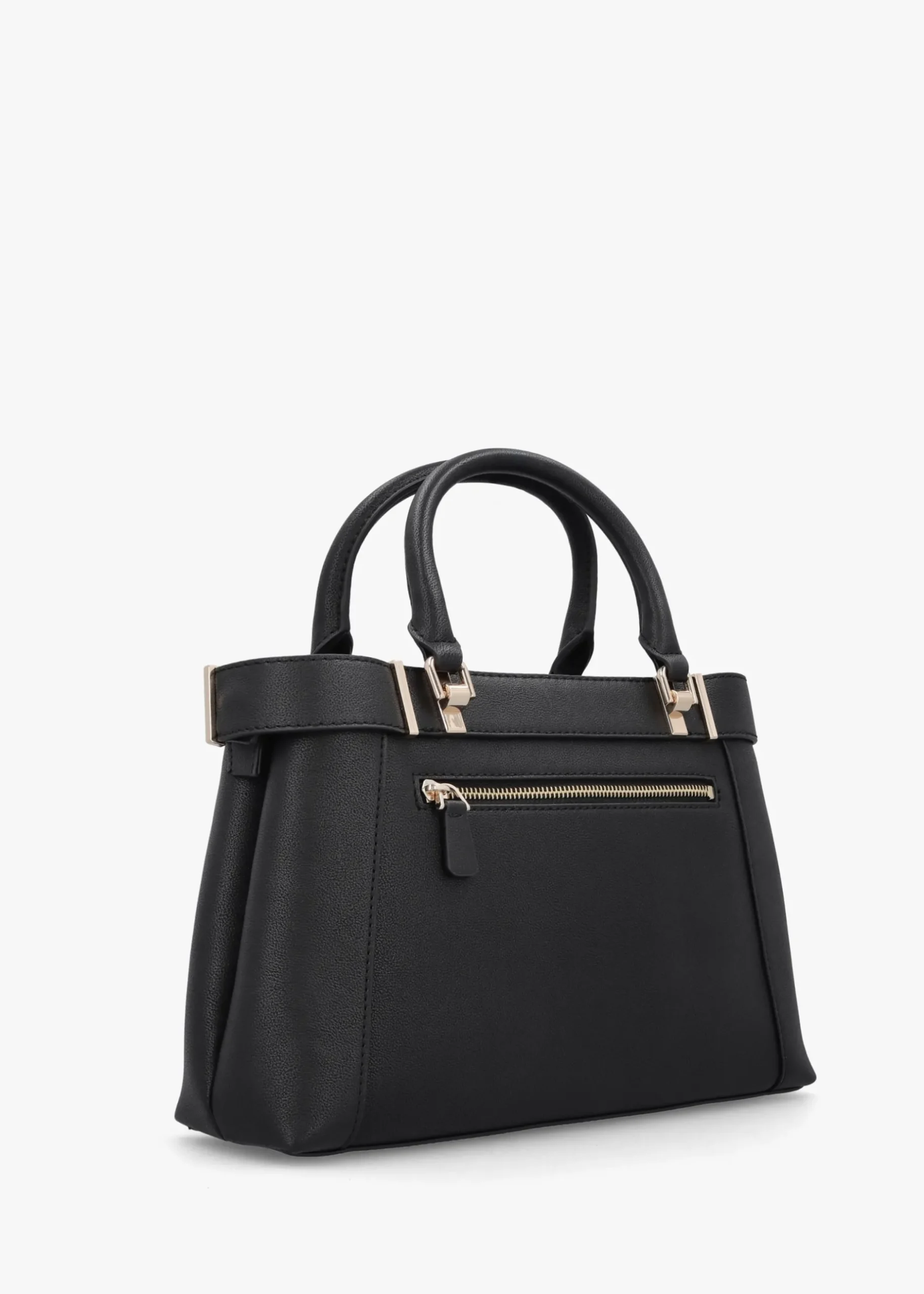 New GUESS Anadela Large Black Satchel Bag