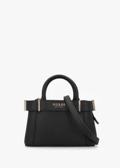 Sale GUESS Anadela Mini Black Satchel Bag