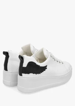 Outlet MARTE Angels Rise Black Leather Flatform Trainers