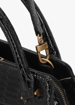 New GUESS Annita Black Girlfriend Satchel Bag