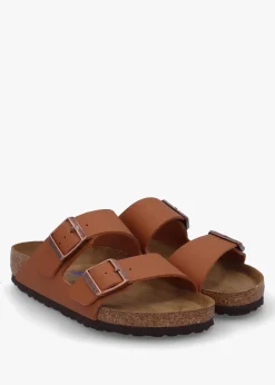Best BIRKENSTOCK Arizona Birko-Flor Soft Footbed Ginger Brown Two Bar Mules