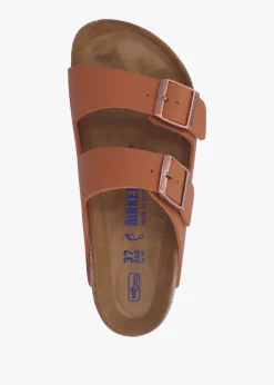 Best BIRKENSTOCK Arizona Birko-Flor Soft Footbed Ginger Brown Two Bar Mules