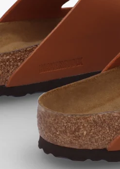 Best BIRKENSTOCK Arizona Birko-Flor Soft Footbed Ginger Brown Two Bar Mules