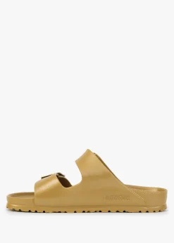 Fashion BIRKENSTOCK Arizona EVA Glamour Gold Two Bar Mules