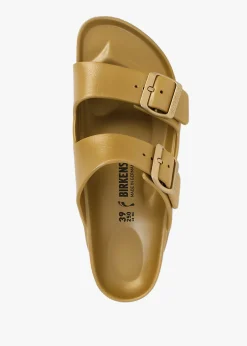 Fashion BIRKENSTOCK Arizona EVA Glamour Gold Two Bar Mules