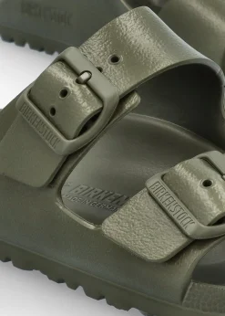 Hot BIRKENSTOCK Arizona EVA Khaki Two Bar Mules