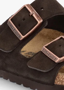 Fashion BIRKENSTOCK Arizona Mocca Suede Two Bar Mules