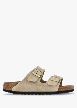 Outlet BIRKENSTOCK Arizona Sandcastle Suede Two Bar Mules