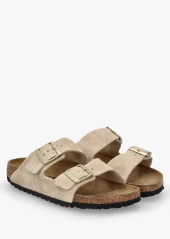 Outlet BIRKENSTOCK Arizona Sandcastle Suede Two Bar Mules