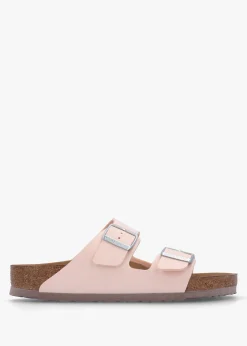 Hot BIRKENSTOCK Arizona Vegan Light Rose Birko-Flor Two Bar Mules