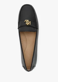 Sale LAUREN RALPH LAUREN Barnsbury Black Leather Loafers