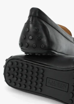 Sale LAUREN RALPH LAUREN Barnsbury Black Leather Loafers