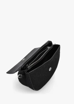 New VALENTINO BAGS Bigs Denim Nero Satchel Bag