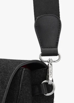 New VALENTINO BAGS Bigs Denim Nero Satchel Bag