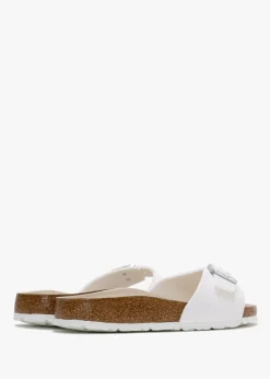 Clearance BIRKENSTOCK Women's Madrid Birko-Flor White Mules