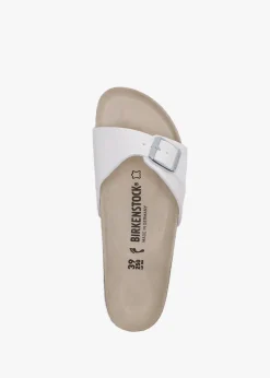 Clearance BIRKENSTOCK Women's Madrid Birko-Flor White Mules