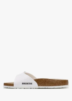 Clearance BIRKENSTOCK Women's Madrid Birko-Flor White Mules