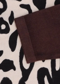 Fashion ALISON SHERRI Black Animal Print Knitted Sweater