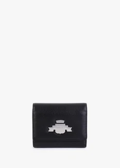 Online REPLAY Black Trifold Wallet