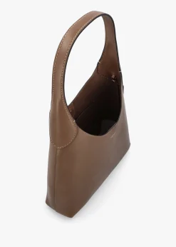 Outlet COACH Brooklyn 28 Dark Stone Leather Shoulder Bag