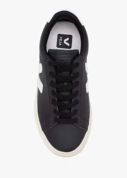 Discount VEJA Campo Chromefree Leather Black White Trainers