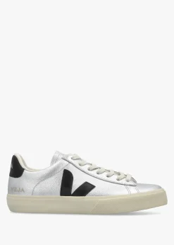 Online VEJA Campo Leather Silver Black Trainers