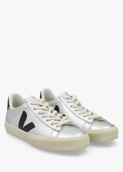 Online VEJA Campo Leather Silver Black Trainers