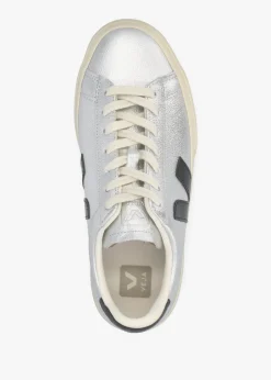 Online VEJA Campo Leather Silver Black Trainers