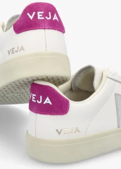 Online VEJA Campo Leather White Silver Ultraviolet Trainers