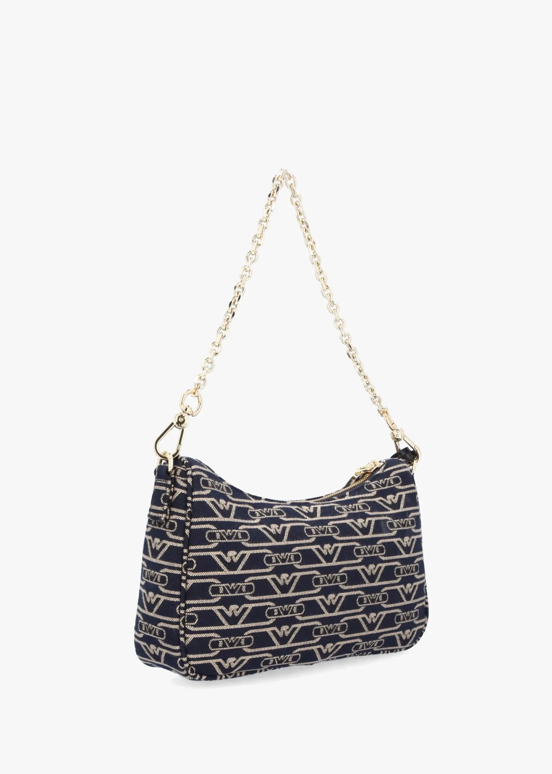 Best EMPORIO ARMANI Canvas Jacquard Denim Baguette Bag