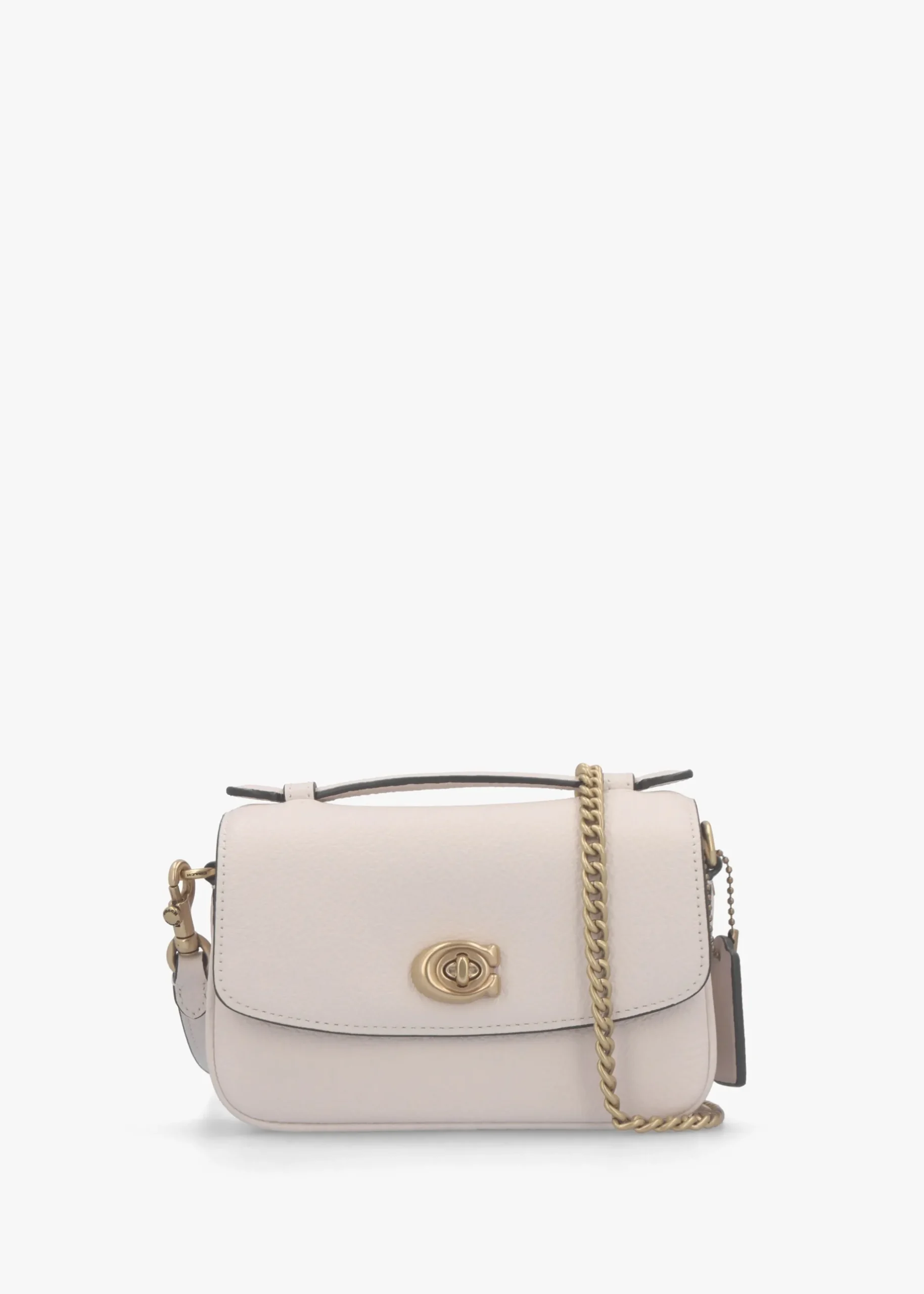 Best COACH Cassie 17 Chalk Leather Cross-Body Bag