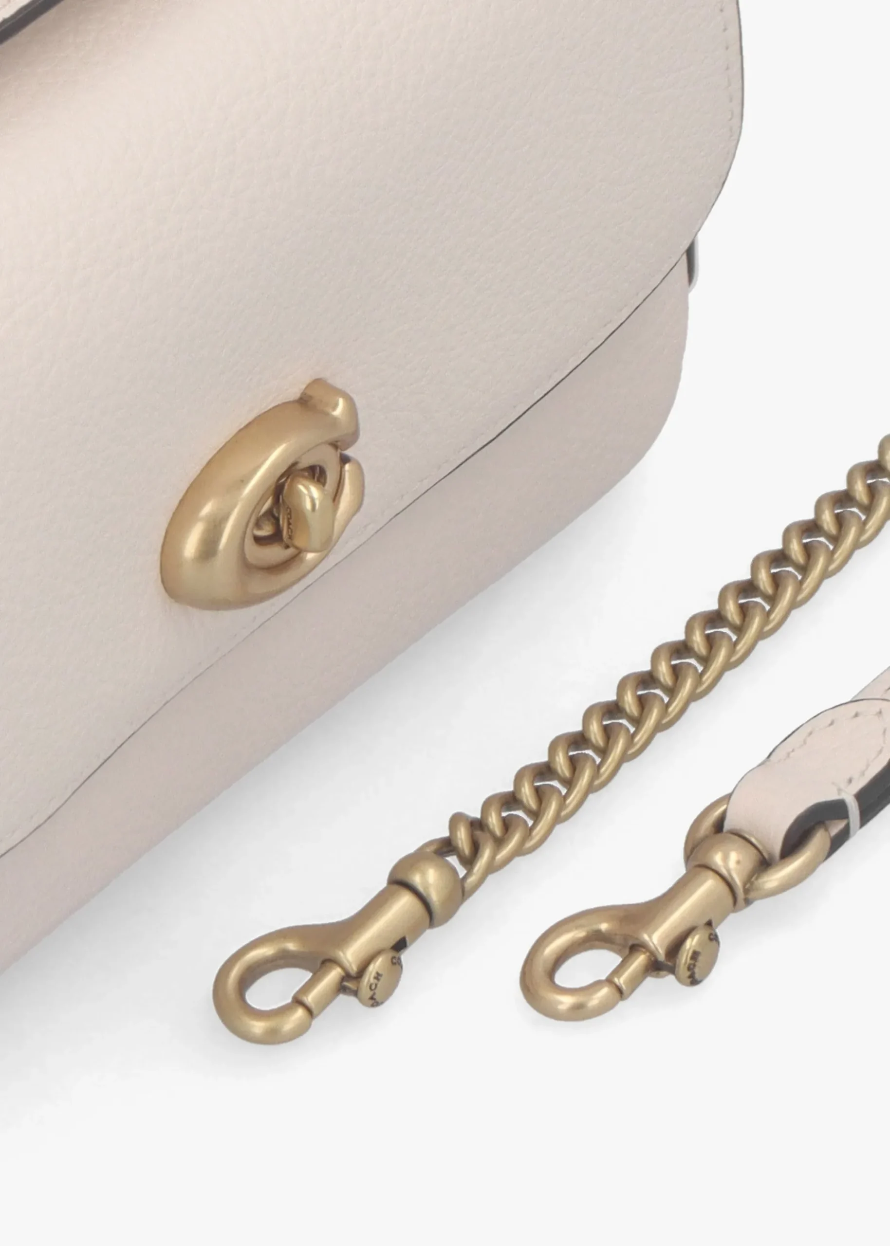 Best COACH Cassie 17 Chalk Leather Cross-Body Bag