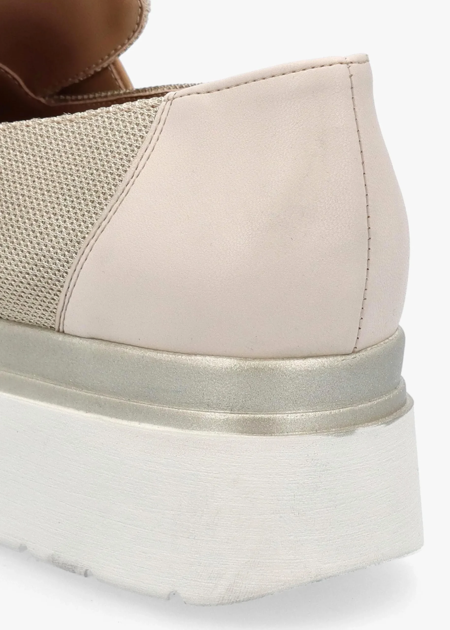 Clearance DANIEL Chainy Beige Link Chain Flatform Loafers