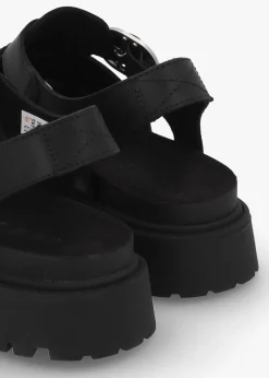 Best TIMBERLAND Clairemont Way Black Leather Fisherman Sandals