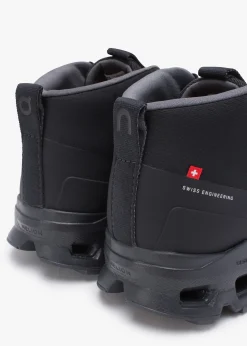 Hot ON RUNNING Cloudroam Waterproof Black & Eclipse High Top Trainers