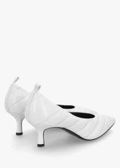 Best PREZIOSO Coda White Patent Leather Court Shoes