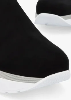 Best DANIEL Commy Black Suede Flatform Wedge Shoes