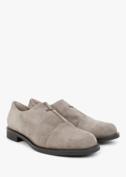Best DANIEL Crystie Taupe Suede Embellished Oxford Shoes