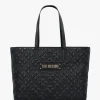 Sale LOVE MOSCHINO Diamond Quilt Black Tote Bag