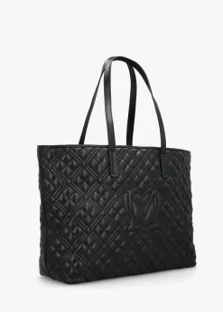 Sale LOVE MOSCHINO Diamond Quilt Black Tote Bag
